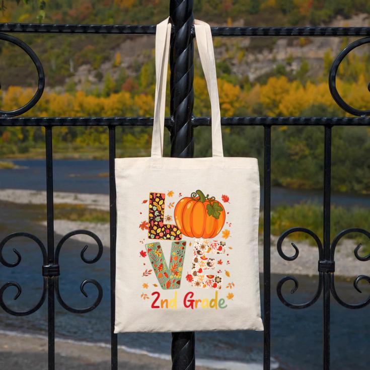 Love 2nd Grade Happy Fall Thanksgiving For 2nd Teacher For Men Women Girls Kids Canvas Tote Bag, 2nd Grade Teacher Gifts, funny design Love 2nd Grade Happy Fall Thanksgiving For 2nd Teacher For Men Women Girls Kids Canvas Tote Bag, 2nd Grade Teacher Gifts, funny design