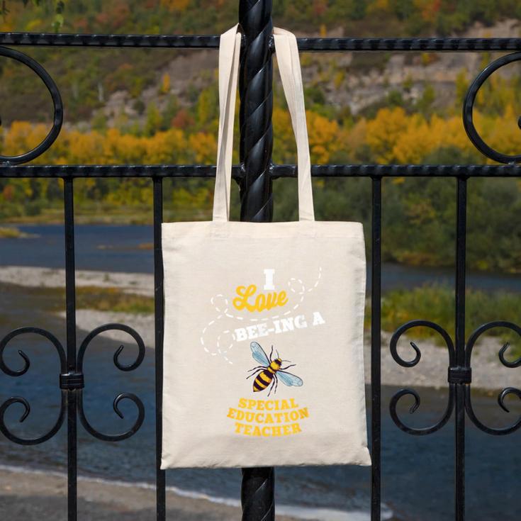 I Love Bee-Ing A Special Education Teacher Honey Bee Job For Men Women Canvas Tote Bag, funny design I Love Bee-Ing A Special Education Teacher Honey Bee Job For Men Women Canvas Tote Bag, funny design