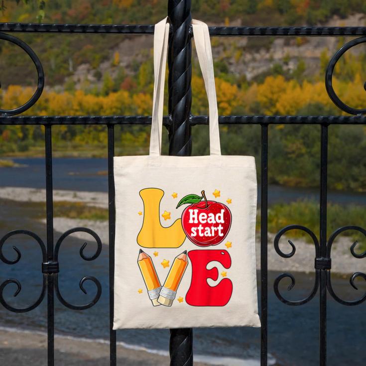 Love Headstart Head Start Teachers First Day Of School Canvas Tote Bag, funny design