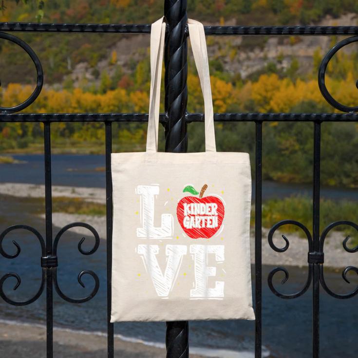 LOVE Kindergarten Teacher Student School Apple Canvas Tote Bag, funny design LOVE Kindergarten Teacher Student School Apple Canvas Tote Bag, funny design