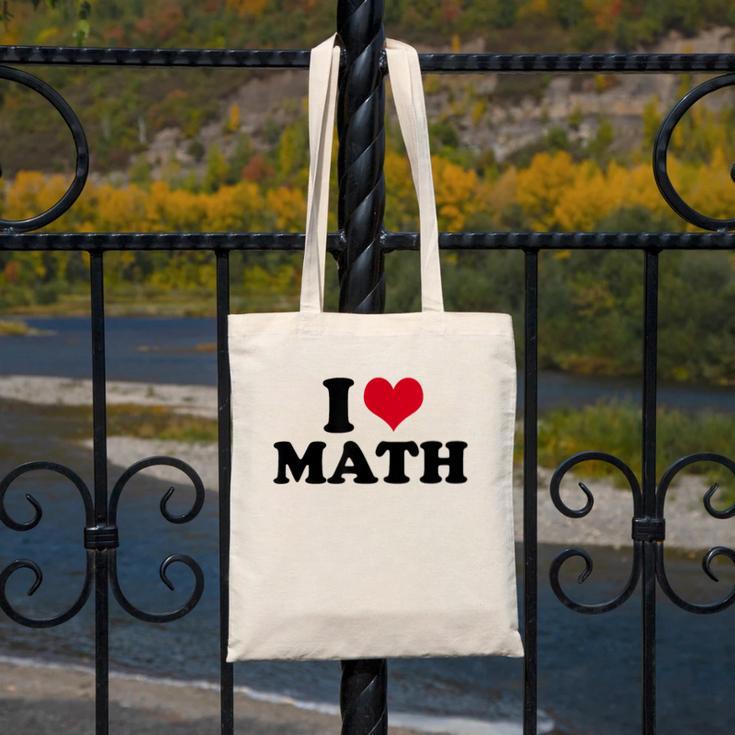 I Love Math Teacher Canvas Tote Bag, funny design I Love Math Teacher Canvas Tote Bag, funny design