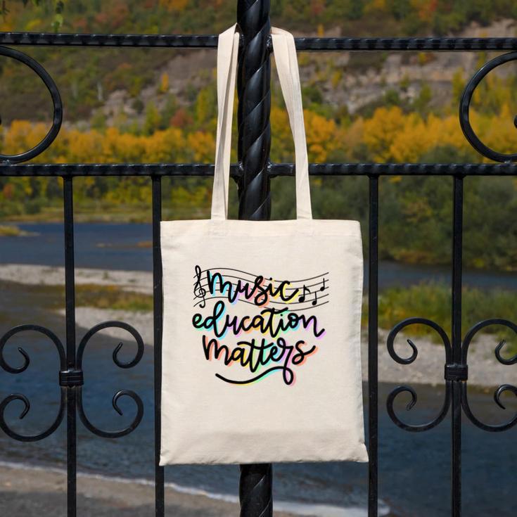 Music Education Matters Music Teacher Appreciation Women Canvas Tote Bag, funny design Music Education Matters Music Teacher Appreciation Women Canvas Tote Bag, funny design