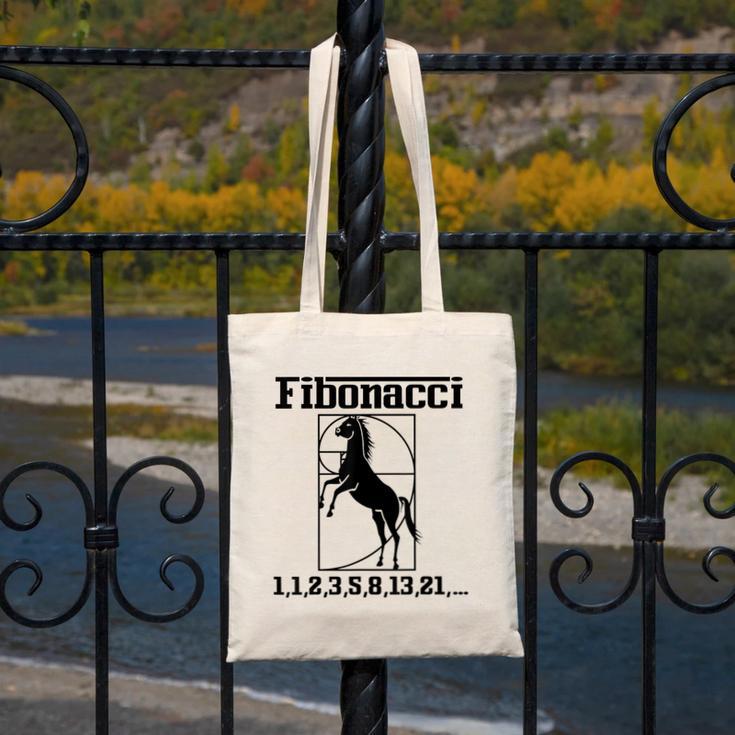 Nerdy Fibonacci Racing Car Horse Math Teacher Men Women Girls Kids Canvas Tote Bag, funny design
