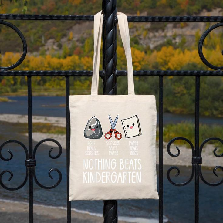 Nothing Beats Kindergarten Back To School Kid Teacher Canvas Tote Bag, funny design Nothing Beats Kindergarten Back To School Kid Teacher Canvas Tote Bag, funny design