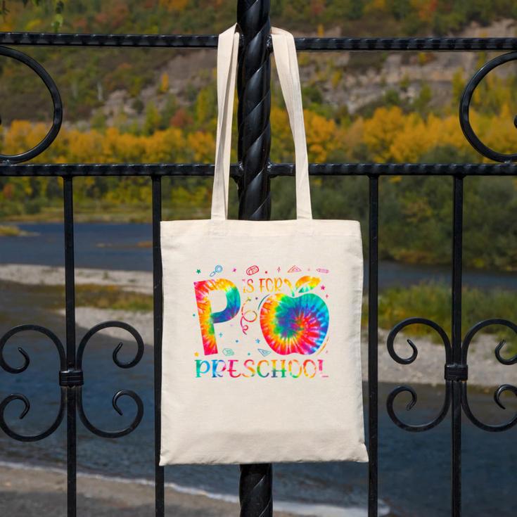 P Is For Preschool Tie Dye Back To School Teacher Men Women Girls Kids Canvas Tote Bag, funny design P Is For Preschool Tie Dye Back To School Teacher Men Women Girls Kids Canvas Tote Bag, funny design