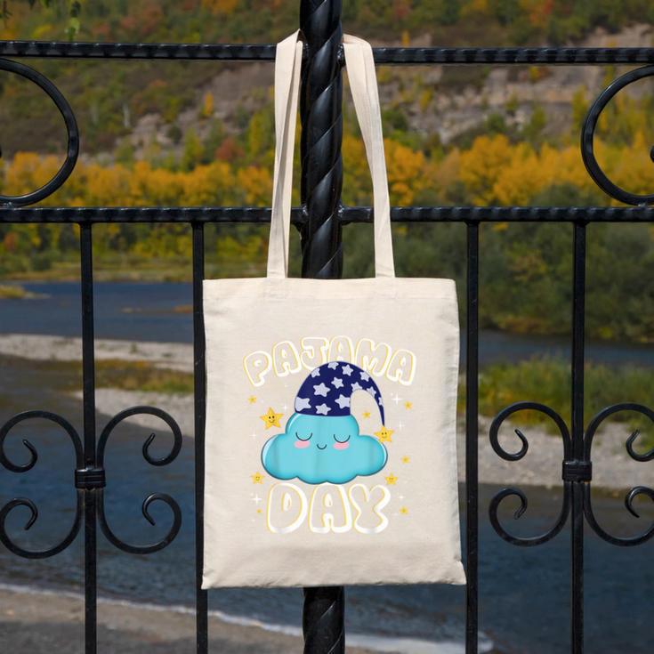 Pajama Day School Spirit Week Fun Cloud Teacher Student Canvas Tote Bag, funny design Pajama Day School Spirit Week Fun Cloud Teacher Student Canvas Tote Bag, funny design