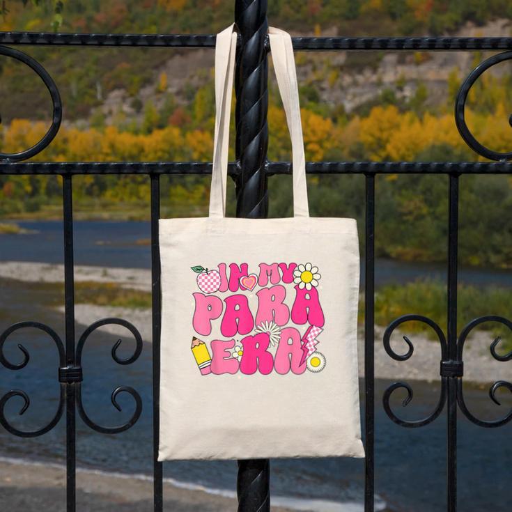 In My Para Era Teacher Back To School First Day Of School Canvas Tote Bag, funny design