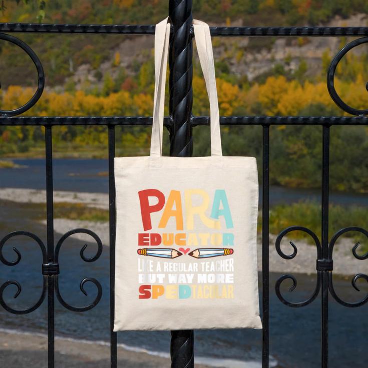 Paraeducator Paraprofessional SPED Teacher Canvas Tote Bag, funny design Paraeducator Paraprofessional SPED Teacher Canvas Tote Bag, funny design