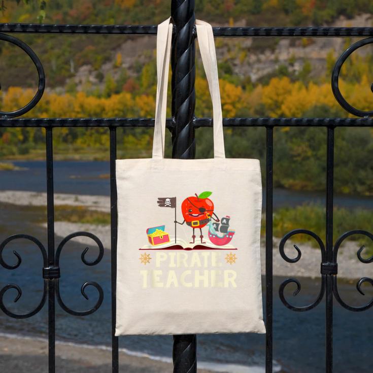Pirate Teacher Men Women Kids Canvas Tote Bag, funny design
