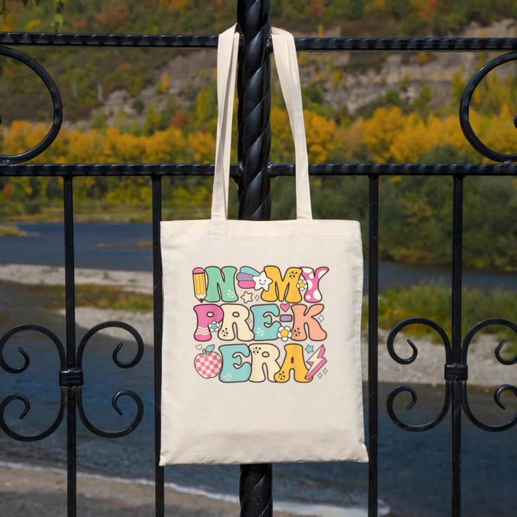 In My Pre-K Era Girl Back To School Cute PreSchool Teacher Canvas Tote Bag, funny design In My Pre-K Era Girl Back To School Cute PreSchool Teacher Canvas Tote Bag, funny design