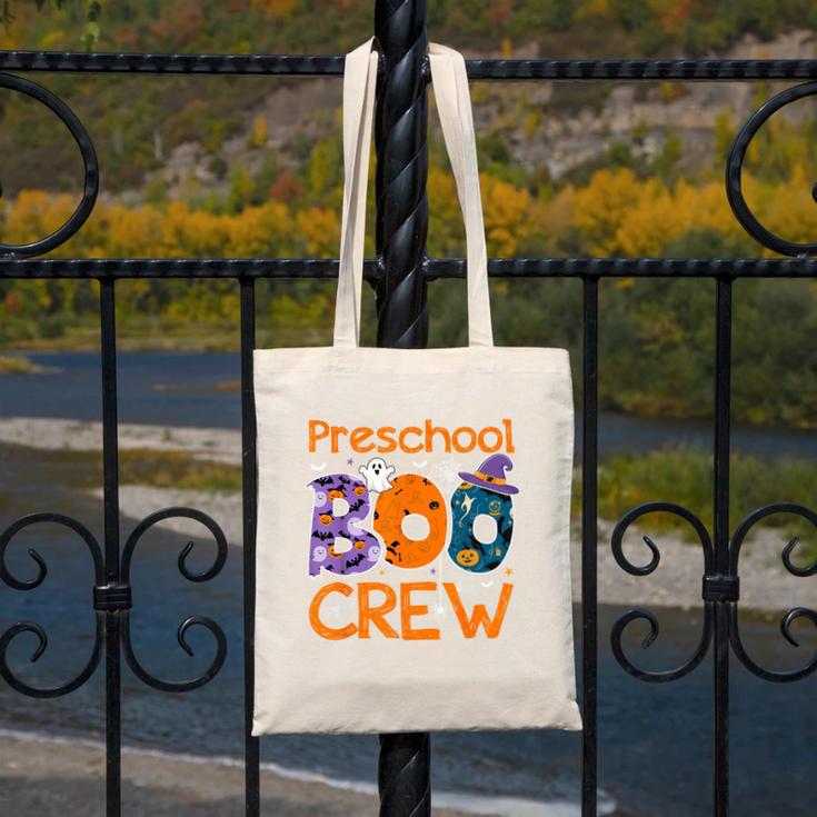 Preschool Boo Crew Preschool Halloween Teacher Kids Canvas Tote Bag, funny design Preschool Boo Crew Preschool Halloween Teacher Kids Canvas Tote Bag, funny design