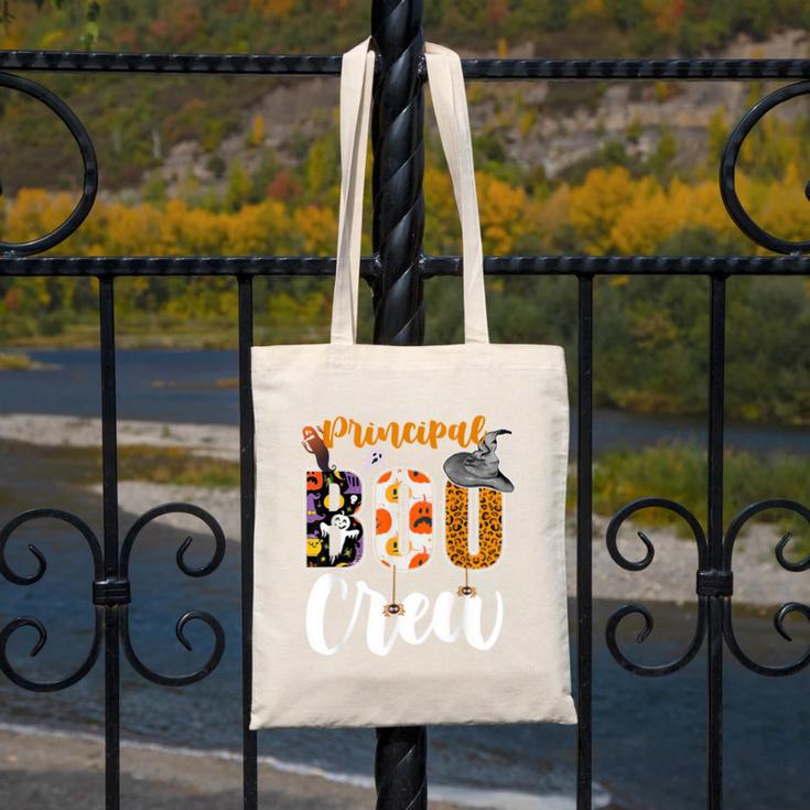 Principal Boo Crew Ghost Halloween Teachers School Matching Canvas Tote Bag, funny design Principal Boo Crew Ghost Halloween Teachers School Matching Canvas Tote Bag, funny design