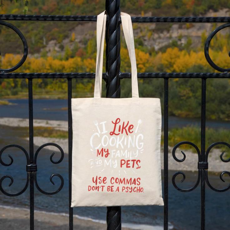 Punctuation Saves Lives I English Grammar Teacher Canvas Tote Bag, English Teacher Gifts, funny design