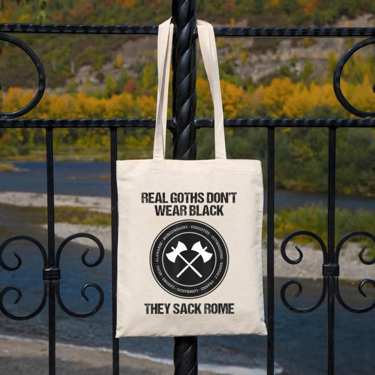Real Goths Sack Rome History Teacher Canvas Tote Bag, History Teacher Gifts, funny design