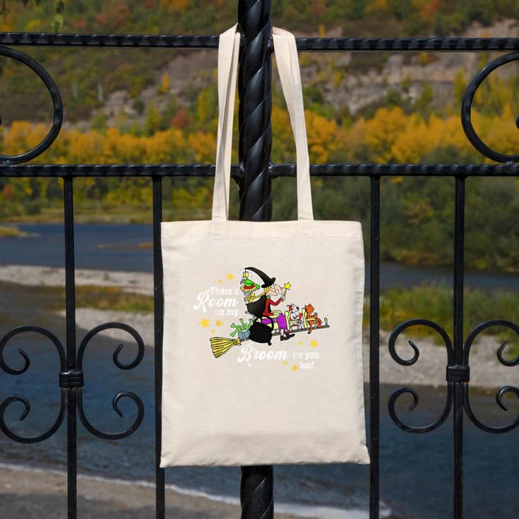 There's Room On My Broom For You Too Teacher Halloween Canvas Tote Bag, funny design There's Room On My Broom For You Too Teacher Halloween Canvas Tote Bag, funny design