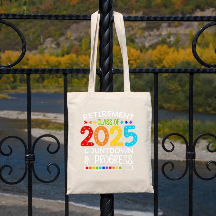 Retirement Class Of 2025 Teacher Countdown Loading Teacher Canvas Tote Bag, funny design Retirement Class Of 2025 Teacher Countdown Loading Teacher Canvas Tote Bag, funny design