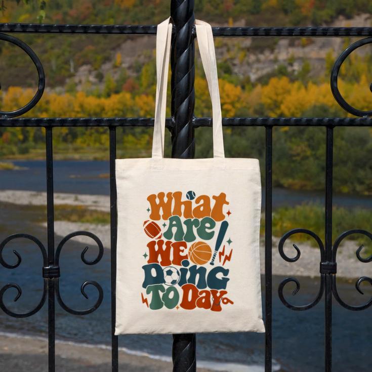Retro PE Teacher What Are We Doing Today School Coach Women Canvas Tote Bag, Pe Teacher Gifts, funny design Retro PE Teacher What Are We Doing Today School Coach Women Canvas Tote Bag, Pe Teacher Gifts, funny design