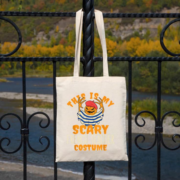 This Is My Scary French Teacher Costume Halloween Canvas Tote Bag, funny design This Is My Scary French Teacher Costume Halloween Canvas Tote Bag, funny design