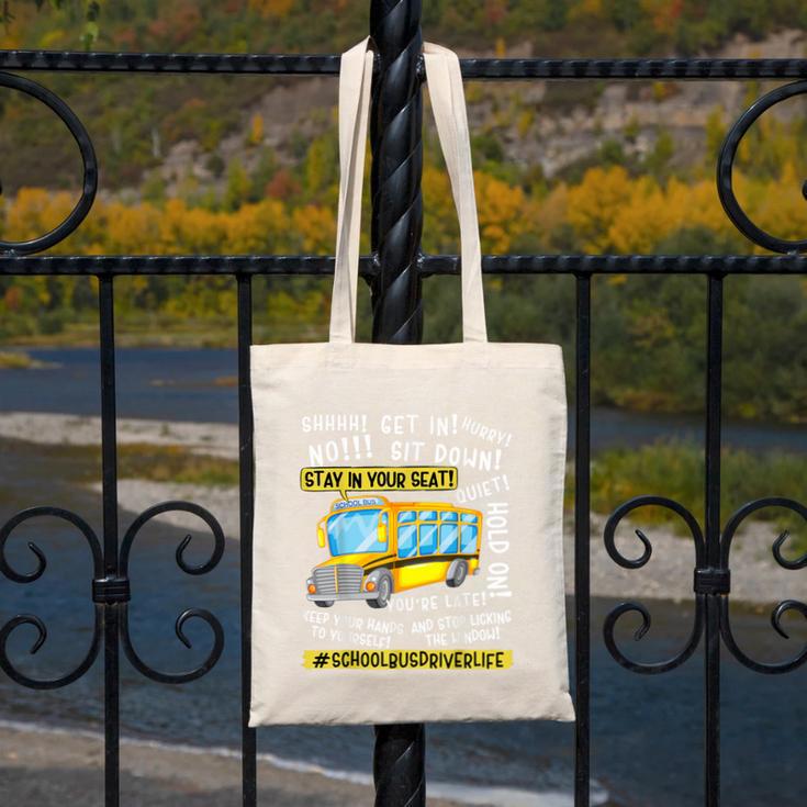 School Bus Driver Life Last Day Of School Teacher Kids Canvas Tote Bag, funny design