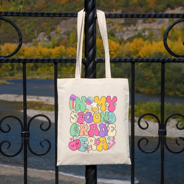 In My Second Grade Era Teachers Women Back To School Girls Canvas Tote Bag, funny design In My Second Grade Era Teachers Women Back To School Girls Canvas Tote Bag, funny design