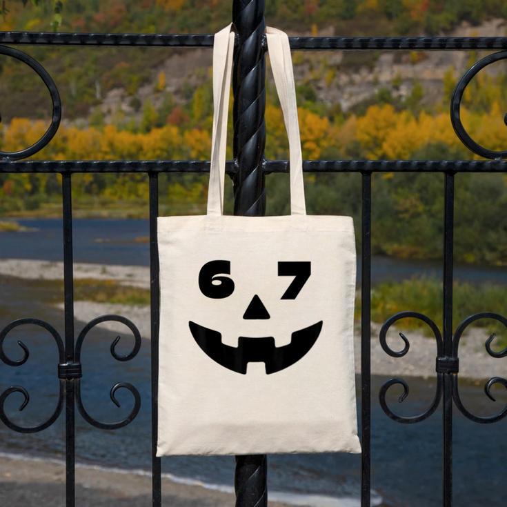 Six Seven Halloween Costume For Students Teachers 6 7 Canvas Tote Bag, funny design