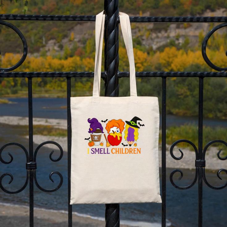 I Smell Children Witch Teacher Halloween Trick Or Teach Canvas Tote Bag, funny design I Smell Children Witch Teacher Halloween Trick Or Teach Canvas Tote Bag, funny design