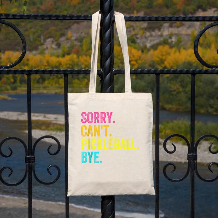 Sorry Can't Pickleball Bye Teacher Student Sport Canvas Tote Bag, funny design Sorry Can't Pickleball Bye Teacher Student Sport Canvas Tote Bag, funny design