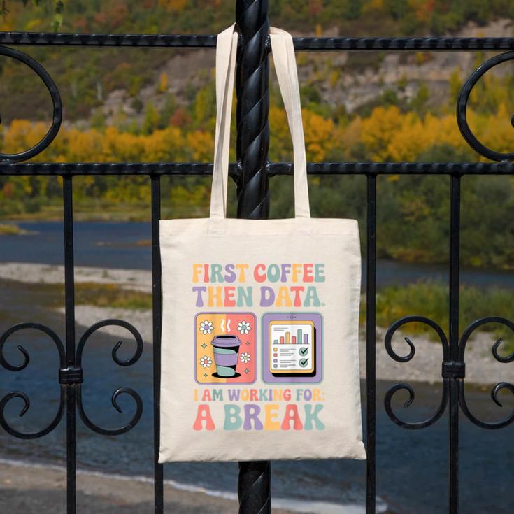 Special Education First Coffee Then Data Retro SPED Teacher Canvas Tote Bag, funny design Special Education First Coffee Then Data Retro SPED Teacher Canvas Tote Bag, funny design