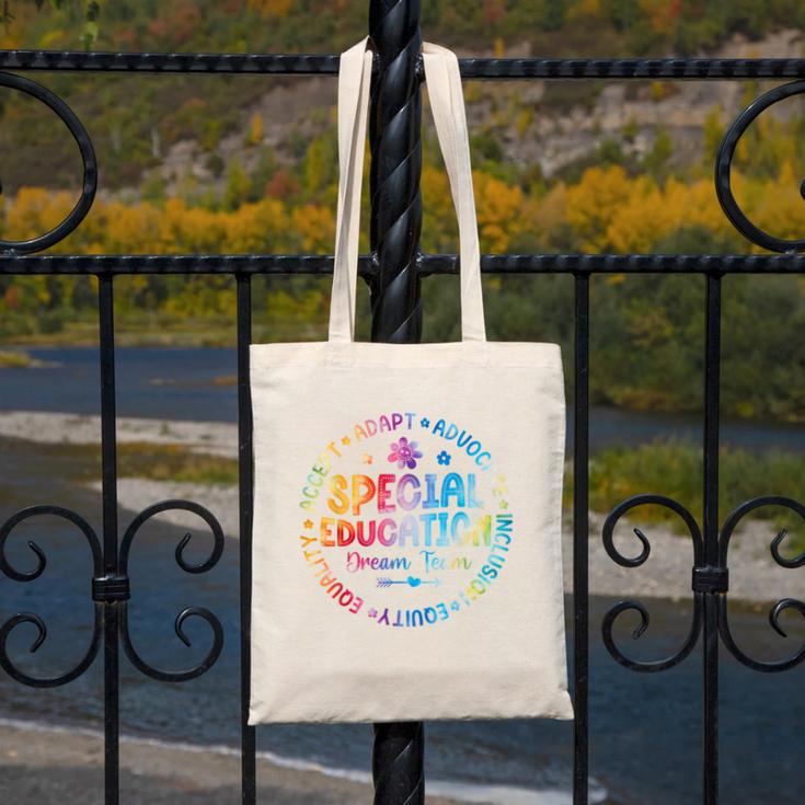Special Education Squad Dream Team SPED Teacher Back School Canvas Tote Bag, funny design Special Education Squad Dream Team SPED Teacher Back School Canvas Tote Bag, funny design