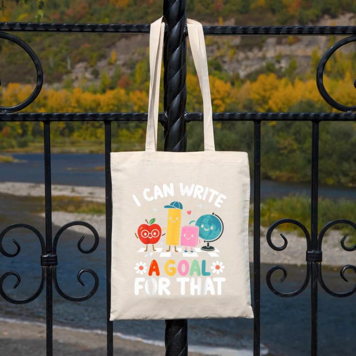 Special Education i Can Write a Goal For That Sped Teacher Canvas Tote Bag, funny design Special Education i Can Write a Goal For That Sped Teacher Canvas Tote Bag, funny design