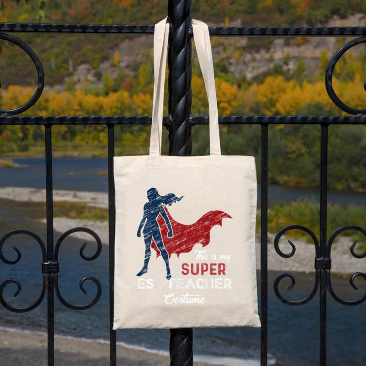 This Is My Super ESL Teacher Costume Lazy Halloween Canvas Tote Bag, Esl Teacher Gifts, Super Teacher Gifts, funny design This Is My Super ESL Teacher Costume Lazy Halloween Canvas Tote Bag, Esl Teacher Gifts, Super Teacher Gifts, funny design