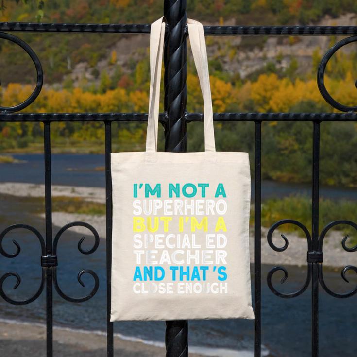 Superhero & Special Education Teacher Men Women Canvas Tote Bag, funny design Superhero & Special Education Teacher Men Women Canvas Tote Bag, funny design