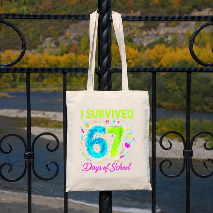 I Survived 67 Days Of School 67 Meme Science Teacher Canvas Tote Bag, Science Teacher Gifts, funny design I Survived 67 Days Of School 67 Meme Science Teacher Canvas Tote Bag, Science Teacher Gifts, funny design