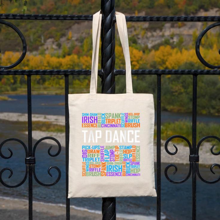 Tap Dance Words Lover Tap Dancer Dancing Teacher Canvas Tote Bag, funny design Tap Dance Words Lover Tap Dancer Dancing Teacher Canvas Tote Bag, funny design