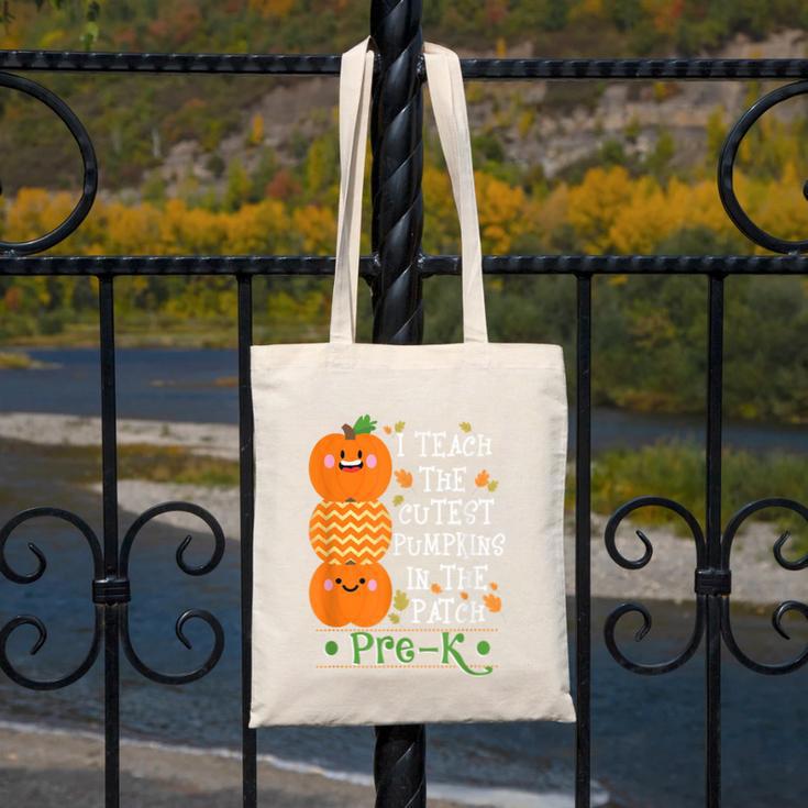 I Teach The Cutest Pumpkins In Patch Pre-K Halloween Teacher Canvas Tote Bag, funny design I Teach The Cutest Pumpkins In Patch Pre-K Halloween Teacher Canvas Tote Bag, funny design