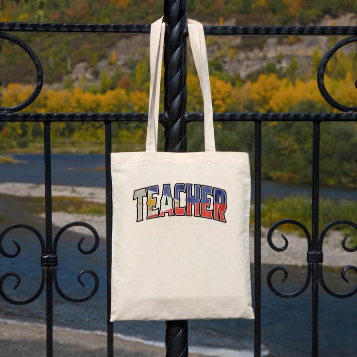 Teacher Filipino Vintage Heritage DNA Flag Canvas Tote Bag, funny design Teacher Filipino Vintage Heritage DNA Flag Canvas Tote Bag, funny design