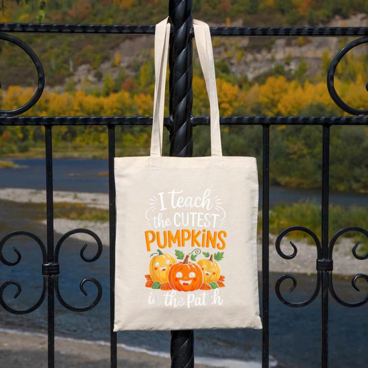 Teacher Halloween Pre-K Teacher Kindergarten Cutest Pumpkins Canvas Tote Bag, funny design Teacher Halloween Pre-K Teacher Kindergarten Cutest Pumpkins Canvas Tote Bag, funny design