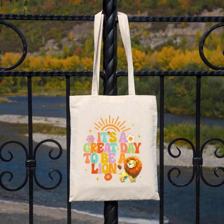 Teacher Life Back To School It's A Great A Day To Be A Lion Canvas Tote Bag, funny design Teacher Life Back To School It's A Great A Day To Be A Lion Canvas Tote Bag, funny design