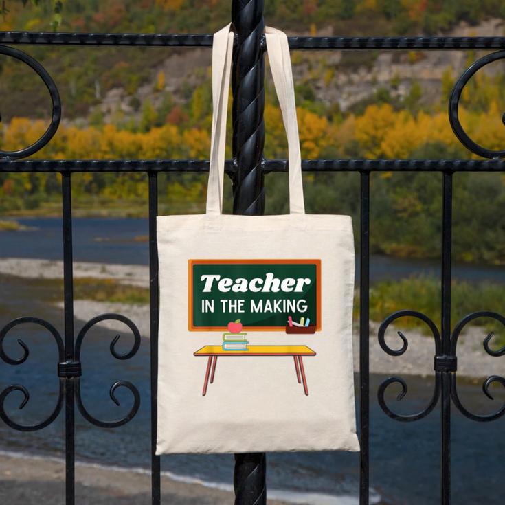 Teacher In The Making Future Teacher Kids Back To School Canvas Tote Bag, Future Teacher Gifts, funny design Teacher In The Making Future Teacher Kids Back To School Canvas Tote Bag, Future Teacher Gifts, funny design