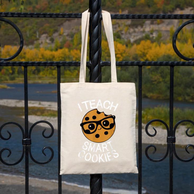 Teacher Shirt I Teach Smart Cookies Shirt Nerd Tee Canvas Tote Bag, funny design