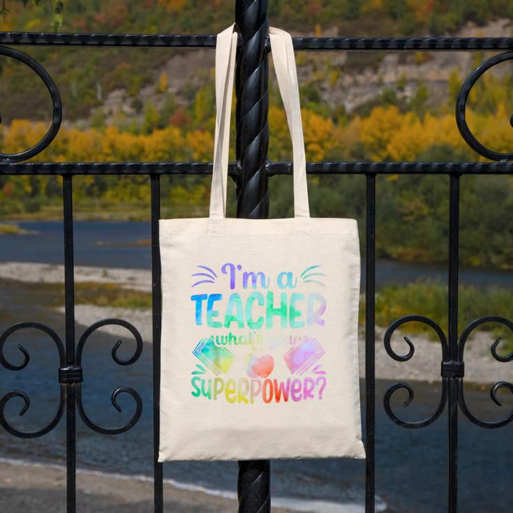 Im A Teacher Whats Your Superpower Teaching Professional Canvas Tote Bag, funny design Im A Teacher Whats Your Superpower Teaching Professional Canvas Tote Bag, funny design