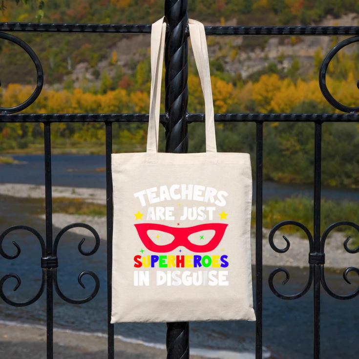 Teachers Are Just Superheroes In Disguise School Canvas Tote Bag, funny design Teachers Are Just Superheroes In Disguise School Canvas Tote Bag, funny design