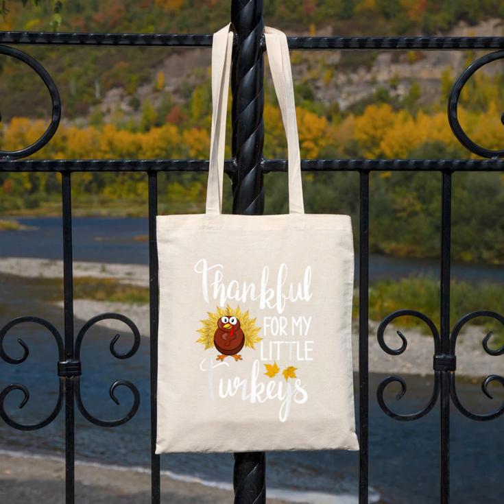 Teachers Thanksgiving Thankful For My Little Turkeys Canvas Tote Bag, funny design Teachers Thanksgiving Thankful For My Little Turkeys Canvas Tote Bag, funny design