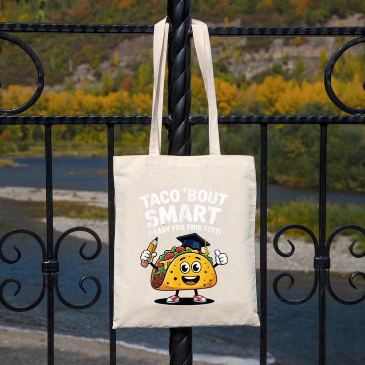 Test Day Teacher Shirt Motivational Testing Day Taco Testing Canvas Tote Bag, funny design