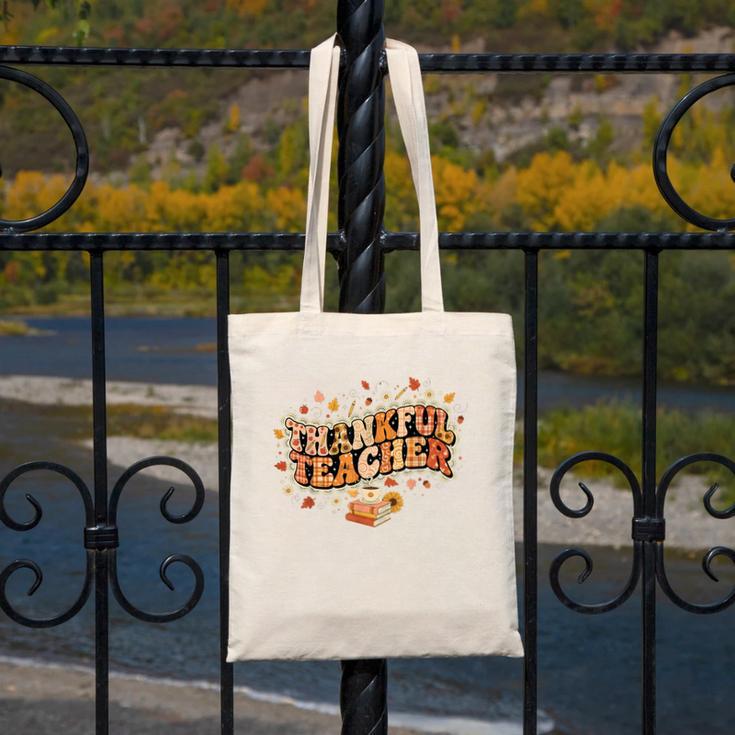 Thankful Teacher Shirts For Women Teach Thanksgiving Teacher Canvas Tote Bag, funny design Thankful Teacher Shirts For Women Teach Thanksgiving Teacher Canvas Tote Bag, funny design