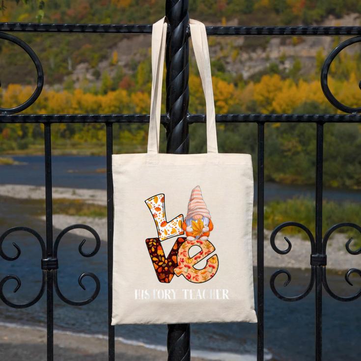 History Teacher Love Autumn Fall Gnome For Teachers For Men Women Canvas Tote Bag, History Teacher Gifts, funny design History Teacher Love Autumn Fall Gnome For Teachers For Men Women Canvas Tote Bag, History Teacher Gifts, funny design