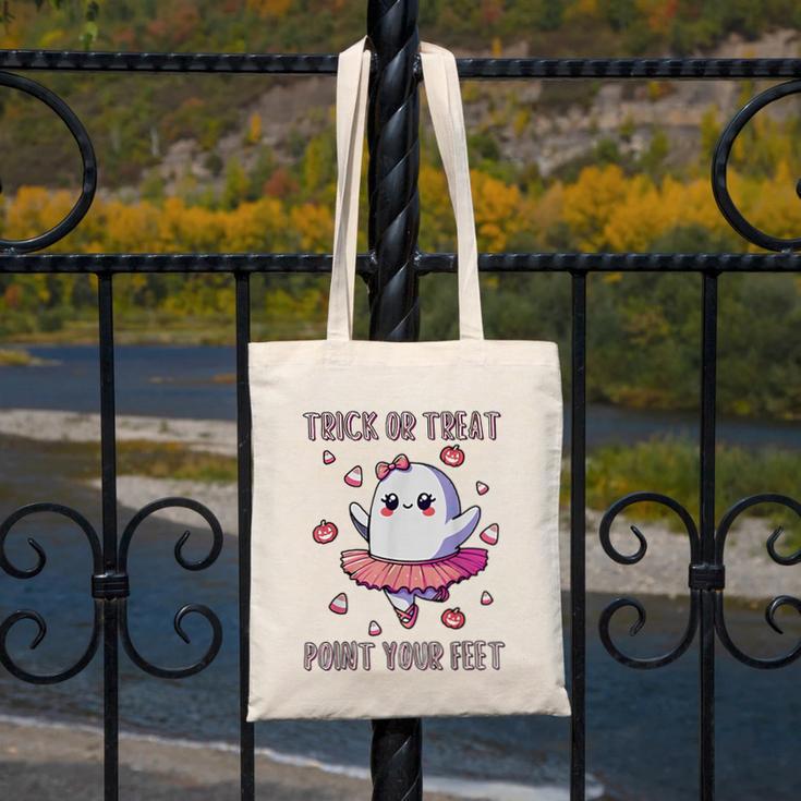 Trick Or Treat Point Your Feet Halloween Ghost Dance Teacher Canvas Tote Bag, funny design Trick Or Treat Point Your Feet Halloween Ghost Dance Teacher Canvas Tote Bag, funny design