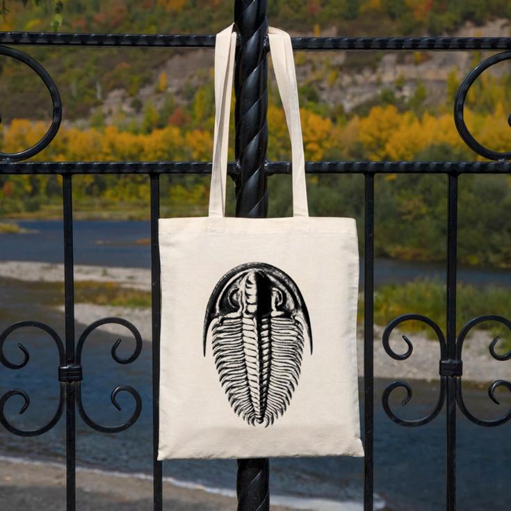 Trilobite Fossil Geology Teacher Student Geologist Canvas Tote Bag, funny design Trilobite Fossil Geology Teacher Student Geologist Canvas Tote Bag, funny design