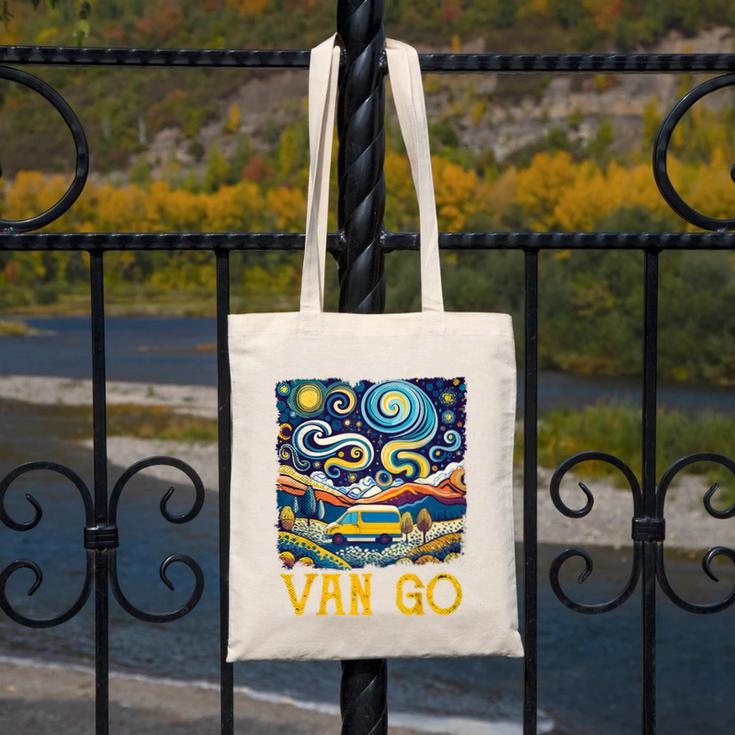 Van Go Vanlife Accessories Artist Art Teacher Canvas Tote Bag, funny design