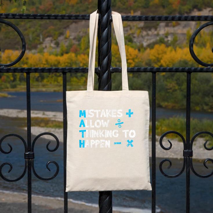 Vintage Math Teacher Saying Canvas Tote Bag, funny design
